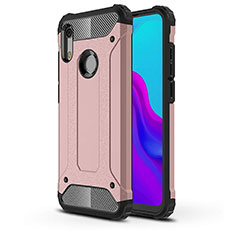 Custodia Silicone Ultra Sottile Morbida 360 Gradi Cover per Huawei Honor 8A Oro Rosa