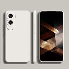 Custodia Silicone Ultra Sottile Morbida 360 Gradi Cover per Huawei Honor 90 Lite 5G Bianco