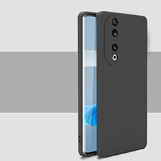 Custodia Silicone Ultra Sottile Morbida 360 Gradi Cover per Huawei Honor 90 Pro 5G Nero