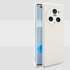 Custodia Silicone Ultra Sottile Morbida 360 Gradi Cover per Huawei Honor Magic5 Pro 5G Bianco