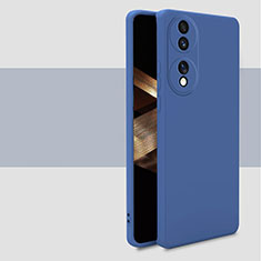 Custodia Silicone Ultra Sottile Morbida 360 Gradi Cover per Huawei Honor X7b Blu