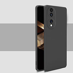 Custodia Silicone Ultra Sottile Morbida 360 Gradi Cover per Huawei Honor X7b Nero
