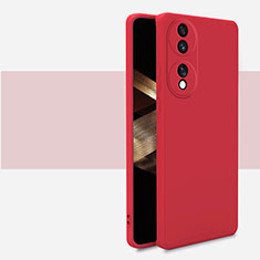 Custodia Silicone Ultra Sottile Morbida 360 Gradi Cover per Huawei Honor X7b Rosso