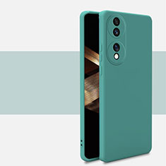 Custodia Silicone Ultra Sottile Morbida 360 Gradi Cover per Huawei Honor X7b Verde Notte
