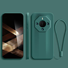 Custodia Silicone Ultra Sottile Morbida 360 Gradi Cover per Huawei Mate 60 RS Ultimate Verde Notte