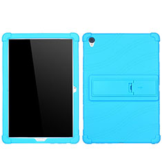 Custodia Silicone Ultra Sottile Morbida 360 Gradi Cover per Huawei MediaPad M6 10.8 Cielo Blu