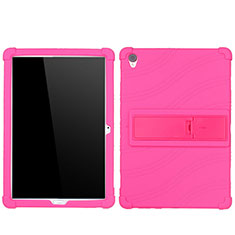 Custodia Silicone Ultra Sottile Morbida 360 Gradi Cover per Huawei MediaPad M6 10.8 Rosa Caldo
