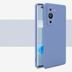 Custodia Silicone Ultra Sottile Morbida 360 Gradi Cover per Huawei Nova 10 Pro Grigio Lavanda