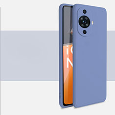 Custodia Silicone Ultra Sottile Morbida 360 Gradi Cover per Huawei Nova 11 Ultra Grigio Lavanda