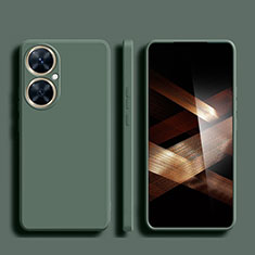 Custodia Silicone Ultra Sottile Morbida 360 Gradi Cover per Huawei Nova 11i Verde Notte