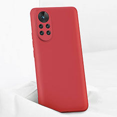 Custodia Silicone Ultra Sottile Morbida 360 Gradi Cover per Huawei Nova 8 Pro 5G Rosso