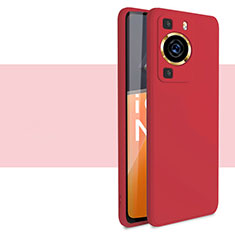 Custodia Silicone Ultra Sottile Morbida 360 Gradi Cover per Huawei P60 Pro Rosso
