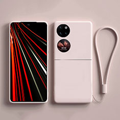 Custodia Silicone Ultra Sottile Morbida 360 Gradi Cover per Huawei Pocket S Rosa