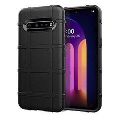 Custodia Silicone Ultra Sottile Morbida 360 Gradi Cover per LG V60 ThinQ 5G Nero