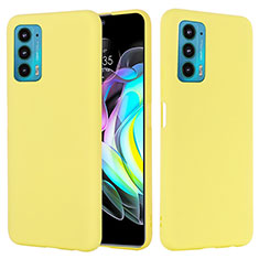 Custodia Silicone Ultra Sottile Morbida 360 Gradi Cover per Motorola Moto Edge S Pro 5G Giallo