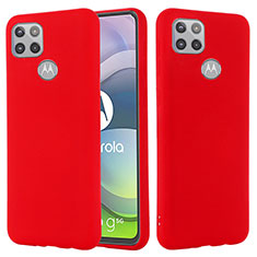 Custodia Silicone Ultra Sottile Morbida 360 Gradi Cover per Motorola Moto G 5G Rosso