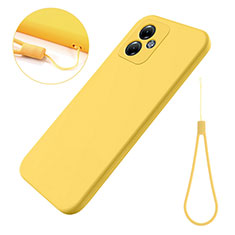 Custodia Silicone Ultra Sottile Morbida 360 Gradi Cover per Motorola Moto G14 Giallo