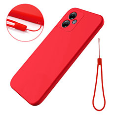 Custodia Silicone Ultra Sottile Morbida 360 Gradi Cover per Motorola Moto G14 Rosso