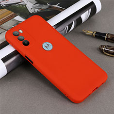 Custodia Silicone Ultra Sottile Morbida 360 Gradi Cover per Motorola Moto G31 Rosso