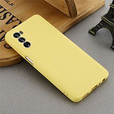 Custodia Silicone Ultra Sottile Morbida 360 Gradi Cover per Motorola Moto G62 5G Giallo