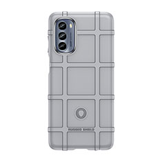 Custodia Silicone Ultra Sottile Morbida 360 Gradi Cover per Motorola Moto G62 5G Grigio