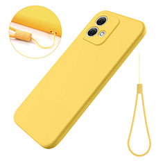 Custodia Silicone Ultra Sottile Morbida 360 Gradi Cover per Motorola Moto G84 5G Giallo