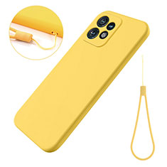 Custodia Silicone Ultra Sottile Morbida 360 Gradi Cover per Motorola Moto X40 5G Giallo