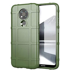 Custodia Silicone Ultra Sottile Morbida 360 Gradi Cover per Nokia 3.4 Verde Militare