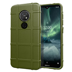 Custodia Silicone Ultra Sottile Morbida 360 Gradi Cover per Nokia 7.2 Verde