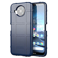 Custodia Silicone Ultra Sottile Morbida 360 Gradi Cover per Nokia 8.3 5G Blu