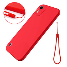 Custodia Silicone Ultra Sottile Morbida 360 Gradi Cover per Nokia C12 Plus Rosso