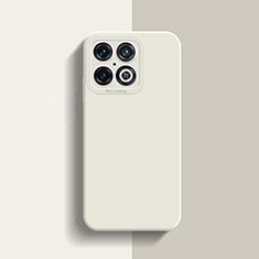 Custodia Silicone Ultra Sottile Morbida 360 Gradi Cover per OnePlus 10 Pro 5G Bianco