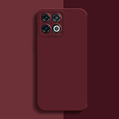 Custodia Silicone Ultra Sottile Morbida 360 Gradi Cover per OnePlus 10 Pro 5G Rosso Rosa