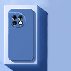 Custodia Silicone Ultra Sottile Morbida 360 Gradi Cover per OnePlus 11 5G Blu