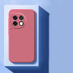 Custodia Silicone Ultra Sottile Morbida 360 Gradi Cover per OnePlus 11 5G Rosso