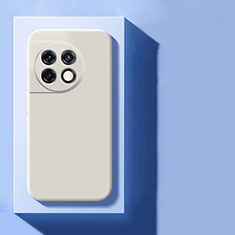 Custodia Silicone Ultra Sottile Morbida 360 Gradi Cover per OnePlus 11R 5G Bianco
