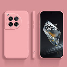 Custodia Silicone Ultra Sottile Morbida 360 Gradi Cover per OnePlus 12 5G Rosa