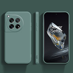 Custodia Silicone Ultra Sottile Morbida 360 Gradi Cover per OnePlus 12 5G Verde
