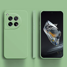 Custodia Silicone Ultra Sottile Morbida 360 Gradi Cover per OnePlus 12R 5G Verde Pastello