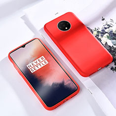 Custodia Silicone Ultra Sottile Morbida 360 Gradi Cover per OnePlus 7T Rosso