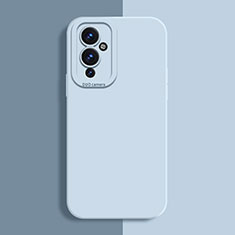 Custodia Silicone Ultra Sottile Morbida 360 Gradi Cover per OnePlus 9 5G Azzurro