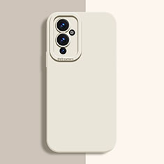 Custodia Silicone Ultra Sottile Morbida 360 Gradi Cover per OnePlus 9 5G Bianco