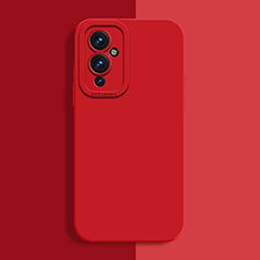 Custodia Silicone Ultra Sottile Morbida 360 Gradi Cover per OnePlus 9 5G Rosso