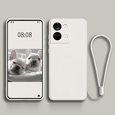 Custodia Silicone Ultra Sottile Morbida 360 Gradi Cover per OnePlus Nord 3 5G Bianco