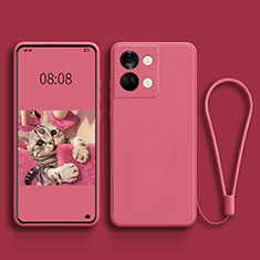 Custodia Silicone Ultra Sottile Morbida 360 Gradi Cover per OnePlus Nord 3 5G Rosa Caldo