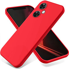 Custodia Silicone Ultra Sottile Morbida 360 Gradi Cover per OnePlus Nord CE 3 5G Rosso