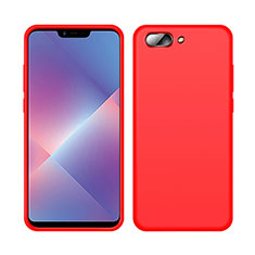 Custodia Silicone Ultra Sottile Morbida 360 Gradi Cover per Oppo A12e Rosso