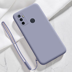 Custodia Silicone Ultra Sottile Morbida 360 Gradi Cover per Oppo A53s Grigio Lavanda