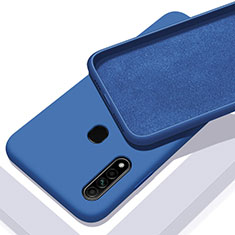 Custodia Silicone Ultra Sottile Morbida 360 Gradi Cover per Oppo A8 Blu