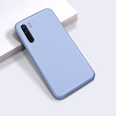Custodia Silicone Ultra Sottile Morbida 360 Gradi Cover per Oppo A91 Cielo Blu